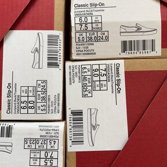 Vans Classic Slip-On Leopard Black/True White WMNS - Picture 16 of 16